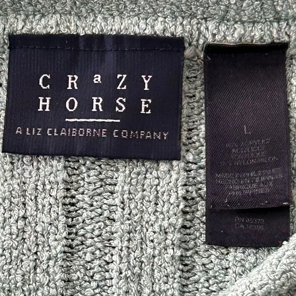 Vintage Y2K Chenille Pastel Soft Ribbed Knit Mockneck Tunic Sweater Craz… - Picture 7 of 15